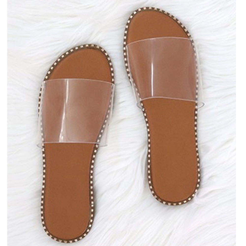 Clear  Slide Sandal - Picture 3 of 3